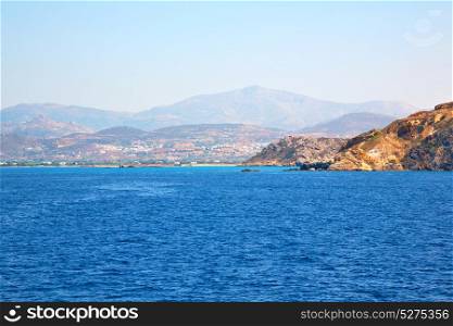 from the boat greece islands in mediterranean sea and sky