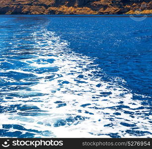 from the boat greece islands in mediterranean sea and sky