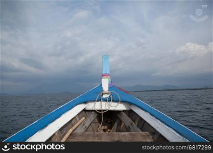front boat in to the andaman ocean
