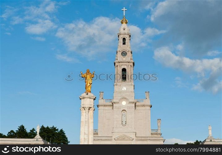 Front church of the Shrine of Our Lady,Fatima, Portugal