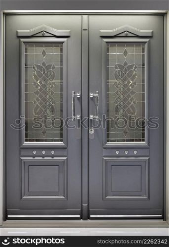 Front Metallic Aluminum Door Entrance