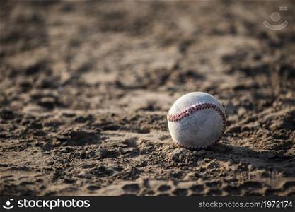 front view baseball dirt. High resolution photo. front view baseball dirt. High quality photo