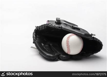 front view baseball glove with copy space. High resolution photo. front view baseball glove with copy space. High quality photo