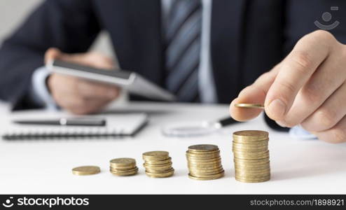 front view finance business elements assortment. Resolution and high quality beautiful photo. front view finance business elements assortment. High quality beautiful photo concept