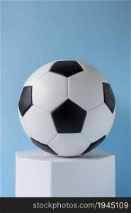 front view football hexagonal shape. High resolution photo. front view football hexagonal shape. High quality photo