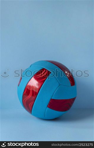 front view football with copy space