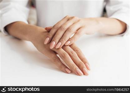 front view healthy beautiful manicure. High resolution photo. front view healthy beautiful manicure. High quality photo