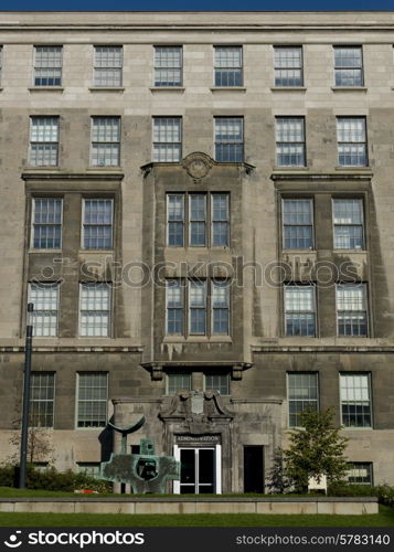 Front view of a government building, Golden Square Mile, Montreal, Quebec, Canada