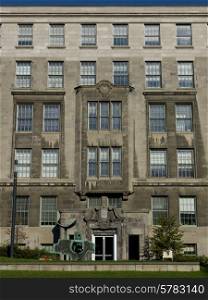 Front view of a government building, Golden Square Mile, Montreal, Quebec, Canada