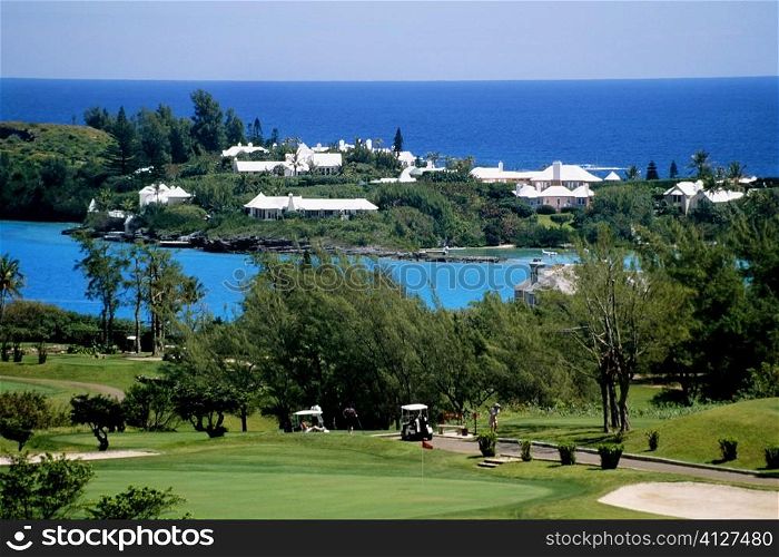 Front view of Castle harbor golf course, Bermuda