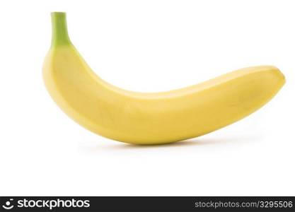 front view of yellow and fresh banana