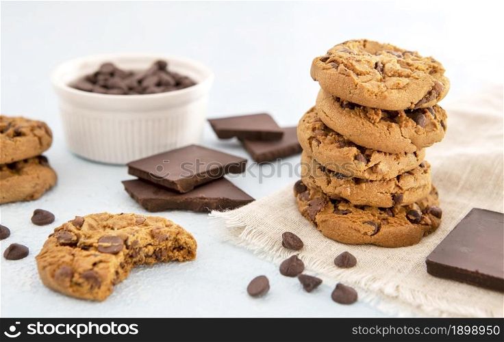 front view pile cookies. Resolution and high quality beautiful photo. front view pile cookies. High quality beautiful photo concept