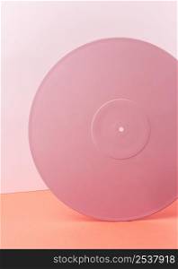 front view pink vinyl arrangement