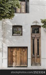front view residential doors city