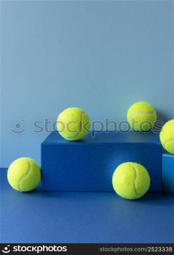 front view tennis balls shape