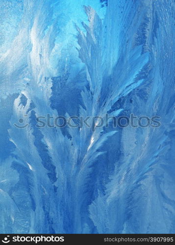 frost patterns on glass