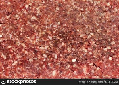 frozen ground meat , close up for background