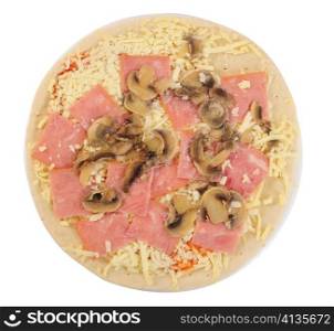 Frozen pizza isolated