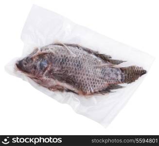 Frozen Whole Fish In A Vacuum Package