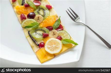 Fruit and berry carpaccio