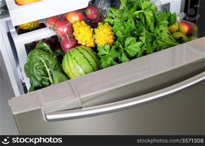 Fruit and Vegetables in fridge