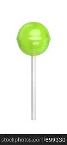 Fruit flavored lollipop, isolated on white background