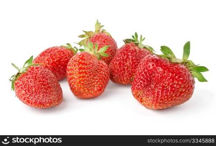 fruit juicy strawberries. fruit juicy strawberries isolated on white background