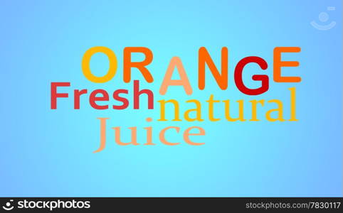 Fruit label or stamp - orange