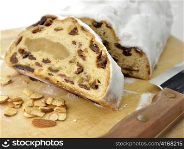 Fruit Loaf ,Close Up On A Cutting Board