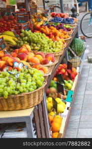 Fruit stall in the Italian city market