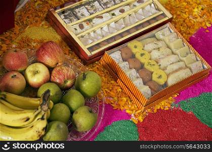 Fruits and sweets