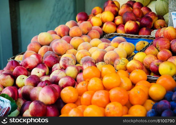 Fruits at the market stall