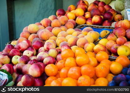 Fruits at the market stall