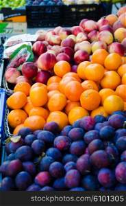Fruits at the market stall