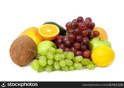 fruits isolated on a white