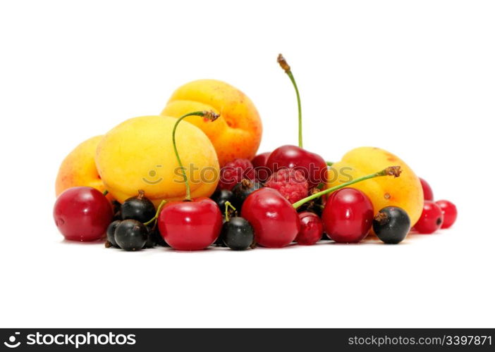 fruits isolated on a white background