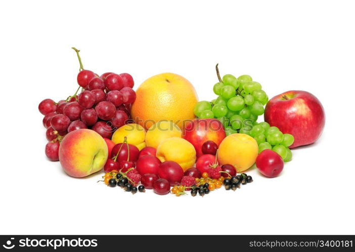 fruits isolated on a white background