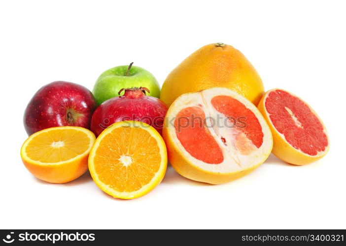 fruits isolated on a white background