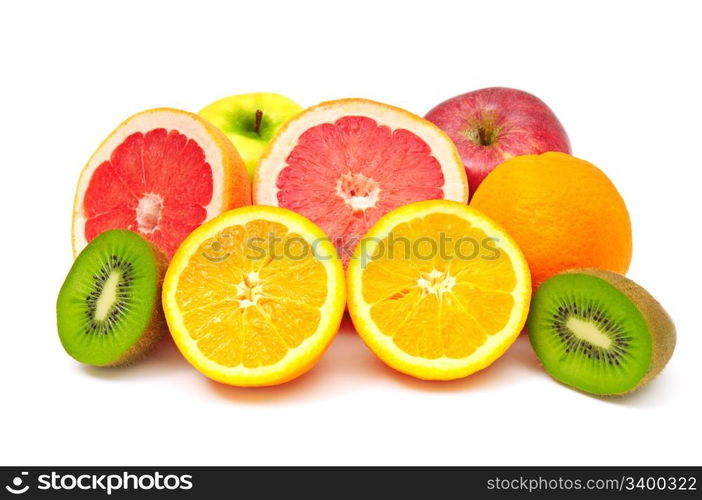 fruits isolated on a white background