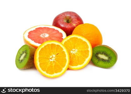 fruits isolated on a white background