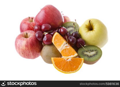 fruits isolated on white background