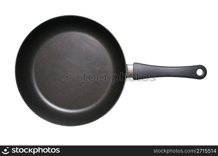 Fry pan isolated on a white background with clipping path included
