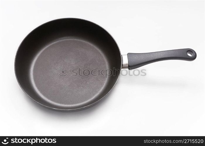 Fry pan on a white studio background