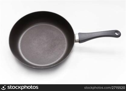 Fry pan on a white studio background