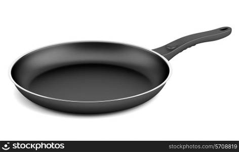 fryer pan isolated on white background