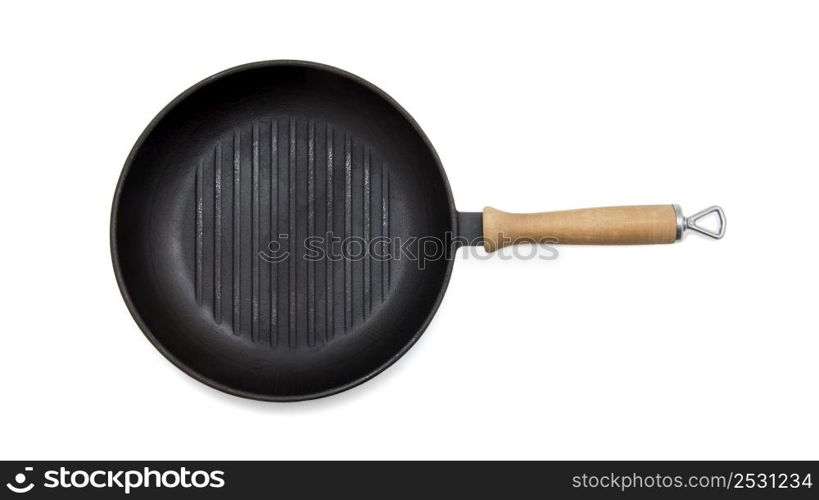 Frying pan isolated on white