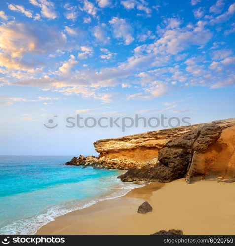 Fuerteventura La Pared beach at Canary Islands Pajara of Spain