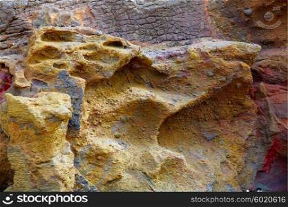 Fuerteventura La Pared stone textures at Canary Islands of Spain