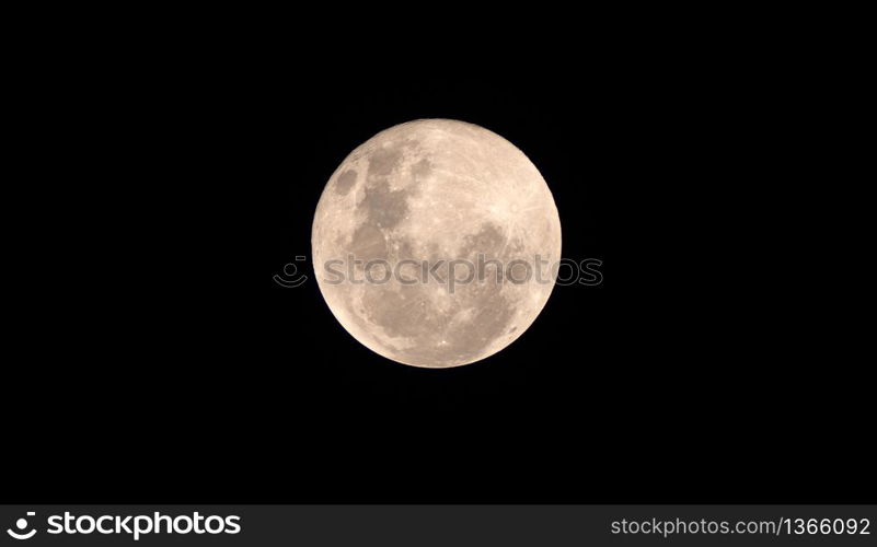 Full blood moon on the dark night