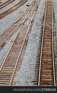 Full Frame of Railroad Tracks